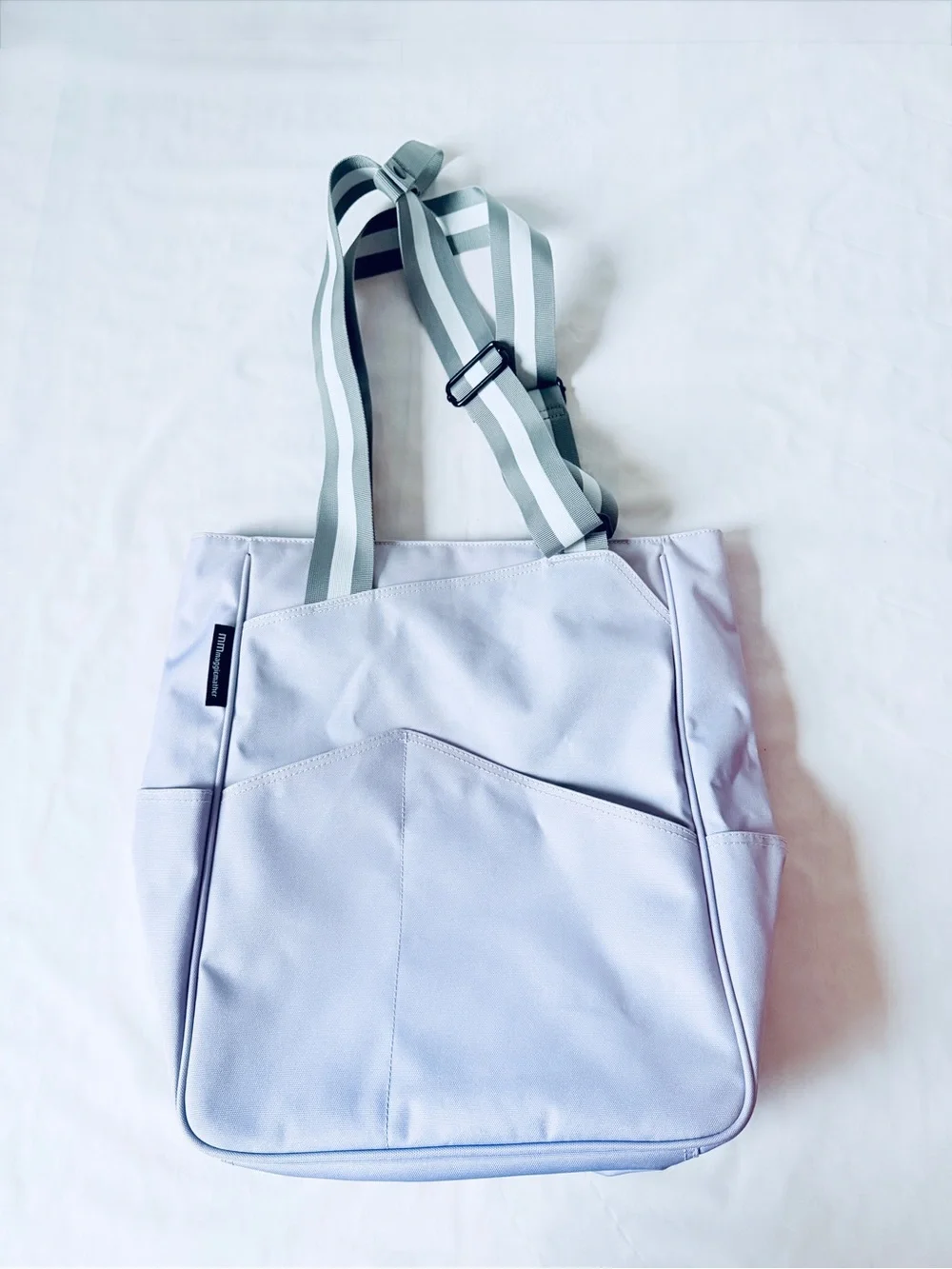maggie mather MM tennis Tote Bag Light Purple water repellent nWOT